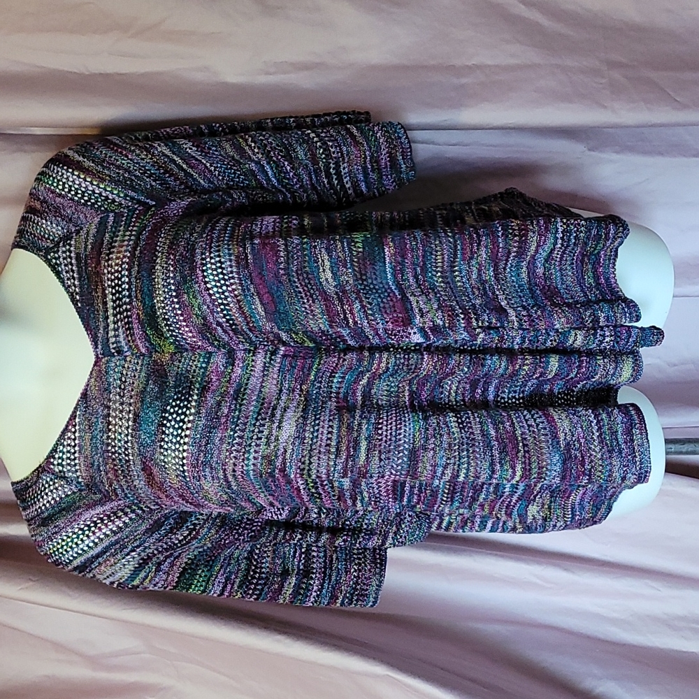 4x (26-28) faded glory knit/crochet top